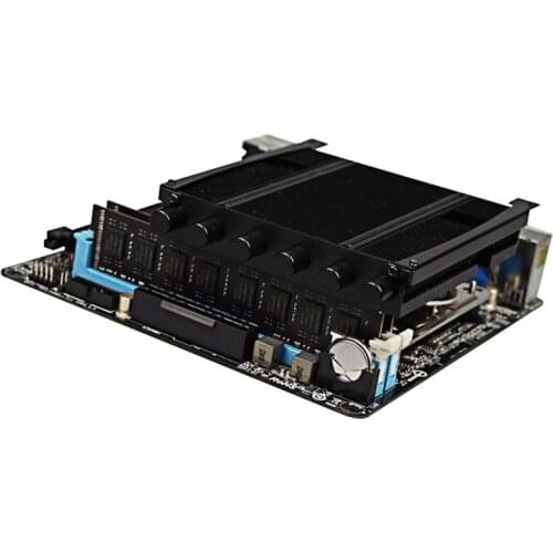 Newest 4PIN 6 Heat Pipes CPU Cooler 12cm Cooling Fan For Intel LGA For AMD FM/AM Cooling Press-down ITXCPU Radiator Only 74mm