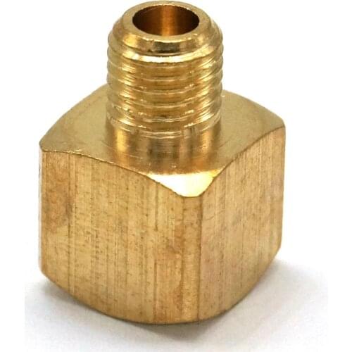 M8 male to M10x1mm female thread 90 Degree Elbow Brass Pipe Fitting Connector Adapter For Lube Tubing