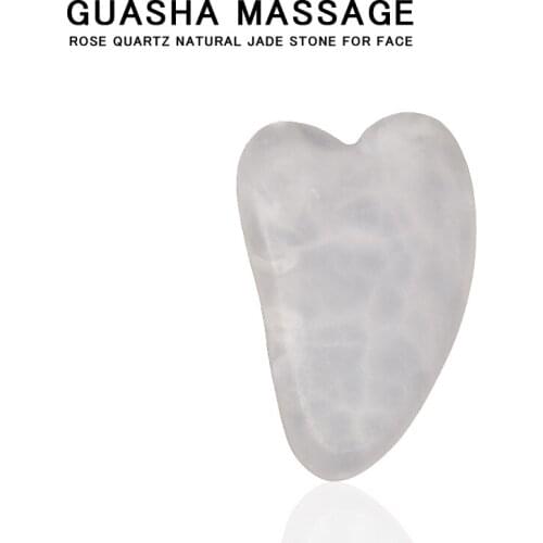 Gua Sha Massager Scraper Rose Quartz Facial Natural Stone Jade For Face Premium Lift Devices Beauty Care Tool Guasha Massage