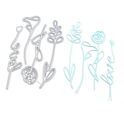 Julyarts The Leaves And Flowers Metal Cutting Dies New 2020 Flower Dies Decoration Scrapbook Paper Craft Knife Mould