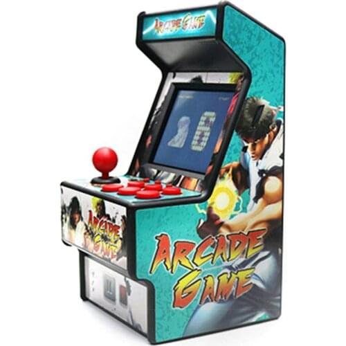 28EA 2.8" 16 Bit Mini Arcade Game Machine Built in 156 Classic Handheld Games with Rechargeable Battery