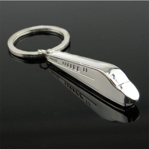 Fashion Keychain Jewelry Creative 3D Solid Train Shaped Keychains Key Ring Chains Boy Friends Gifts High Quality Key Holder S025