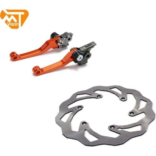 Motorcycle CNC Brake Clutch Lever Handle Front Brake Disc Rotor For KTM SX EXC XC-W 125 200 250 300 450 2005 2006 2007 2008
