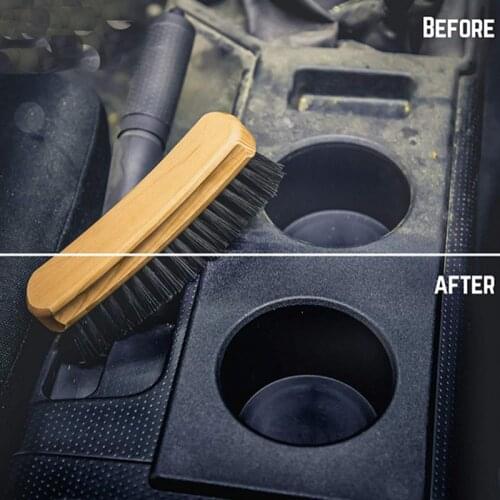 Car Wash Horsehair Brush Detailing Tools for Auto Cleaning Clean Detail Carwash Interior Accessories Reinigung Washing Products