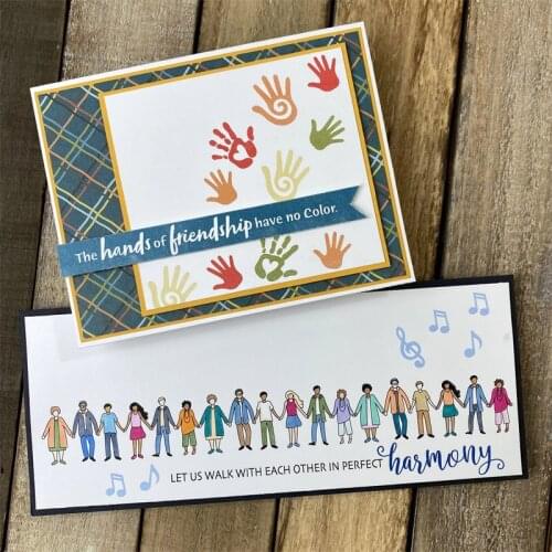 "We Are Together" Transparent Silicone Clear Stamp for Scrapbooking Diy Craft Decoration Soft Stamp