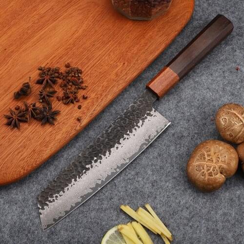 8 Lnch" Handmade Chef VG10 Damascus Forged Steel Kitchen Professional Cooking Slicing Tool Knife