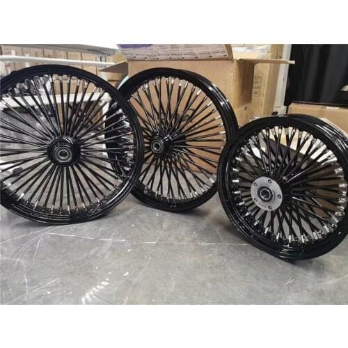 Motorcycle 21x2.15 Front Wheel 36 Fat Spoke for Harley Dyna Street Bob Low Rider Wide Glide Sportster 72v 07-17
