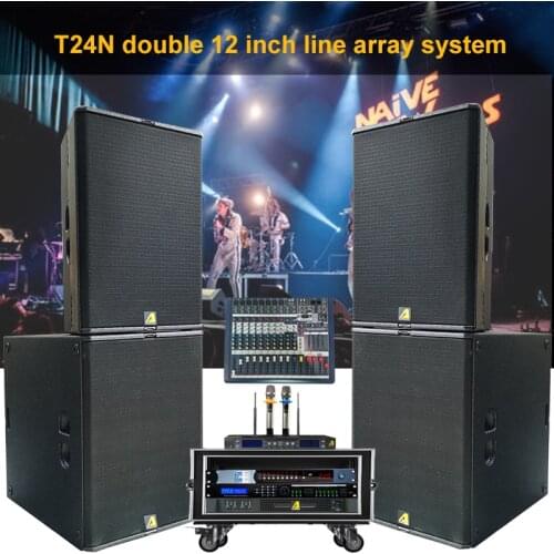 Professional Audio Loudspeaker Home Theater Speaker System T24N Dual 12'' Line Array B30 Double 18 Inch Subwoofer Church Sound