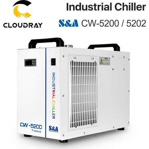 Cloudray S&A CW5200 CW5202 Industry Air Water Chiller for CO2 Laser Engraving Cutting Machine Cooling 150W Laser Tube