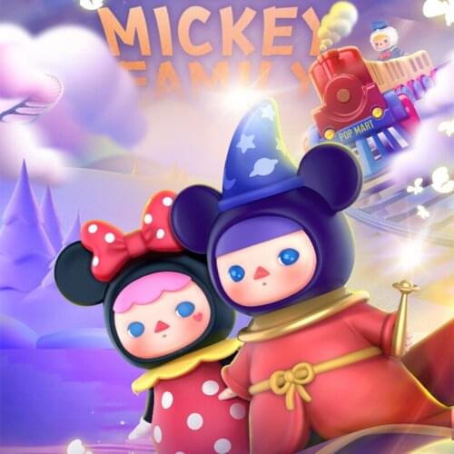 Pucky Mickey Family Series Blind Box Toy Doll Cute Anime Original Art Figure Gift Girl Birthday Kawaii Christmas Home Decoration