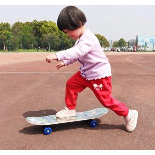 New 24inch Kids Children Skateboard Maple Wood Double Rocker Deck Skate Board Four Wheels Longboard Skateboard 60*15cm Deck
