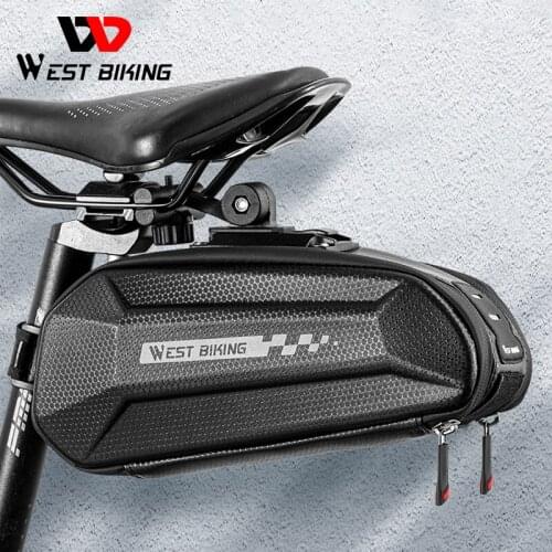 WEST BIKING Tools Pannier Bike Saddle Bag MTB Road Bike Bag Waterproof Reflective Front Frame Phone Bag Cycling Accessories