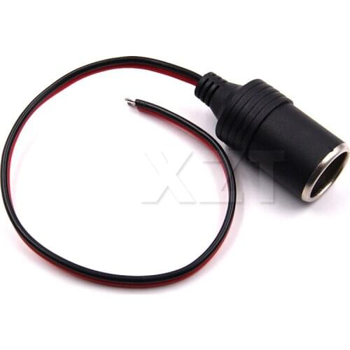 Universal 12V 18A Max.120W Female Car Cigarette Lighter Charger Cable Female Socket Plug Connector Adapter