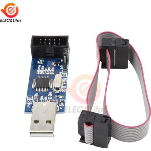 1Pc USBASP Downloader Module USBASP USBISP AVR Programmer USB ISP USB ASP ATMEGA8 ATMEGA128 Support Win7 64