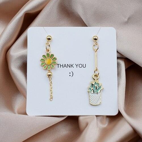 1PC Small Fresh Earrings Female Aestheticism Super Fairy Temperament Long Tassel