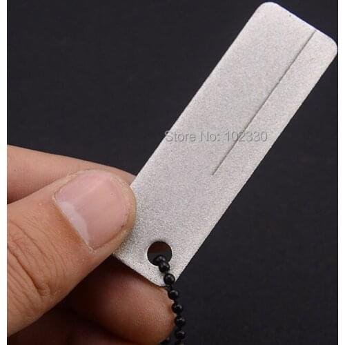 160pcs Pocket Diamond Sharpener Stone Steel Sharpener for Outdoor Tools Knife Fish Hook Finger Nail