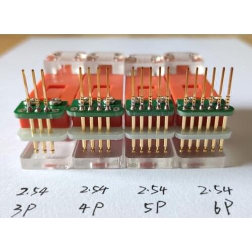 2.54mm single row programming fixture clip PCB debugging download STM32 STC JLinkss