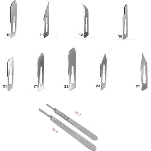 200 Pcs Scalpel Blades stainless steel oral medical Dental Surgical replaceable blades for scalpel Dental instrument tools