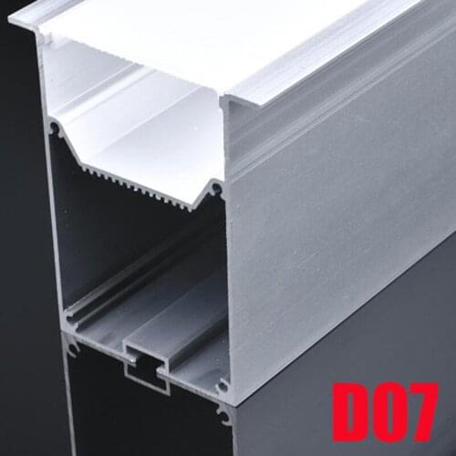 4 Sets D07 100cm U Shape Aluminum Channel Profile With Cover, End Caps and Hanging Wire for LED Bar Pendant lights