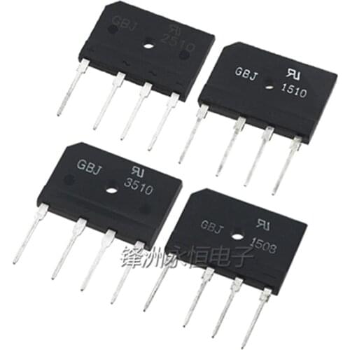 5PCS/LOT Bridge Rectifier GBJ1508 GBJ1510 GBJ2510 GBJ3510 GBJ5010 GBU3510 15/25/35A