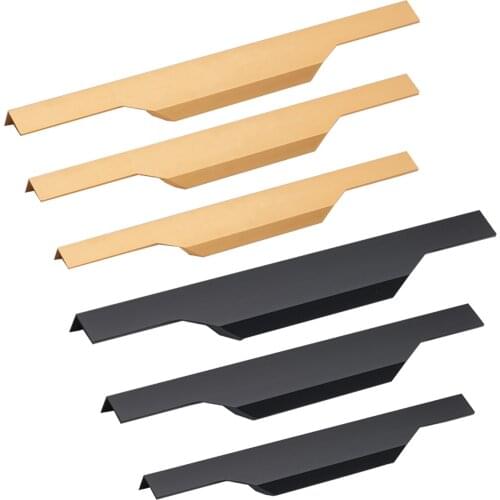 5 pcs Cabinet Hardware Invisible Aluminum Alloy Door Handle Pull, Kitchen Kitchen Door Handles Drawer Pulls Furniture Handles