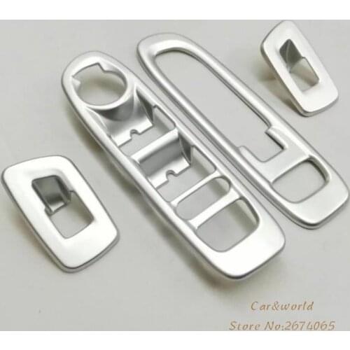 Accessories ABS Chrome Interior Armrest Decoration Door Window Switch Button Cover Trim For Jeep Compass 2017-2020 Car-Styling