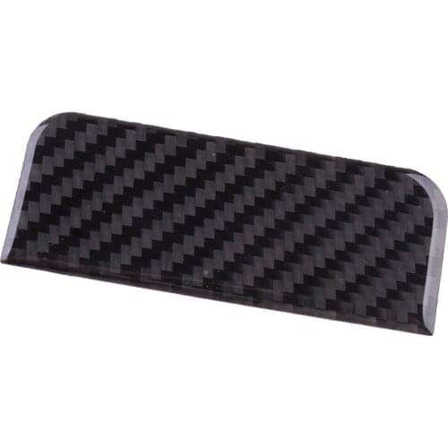Car Copilot Storage Box Handle Trim Cover Fit For Mitsubishi Lancer Evo 2008 2009 2010 2011 2012 2013 2014 Black Carbon Fiber