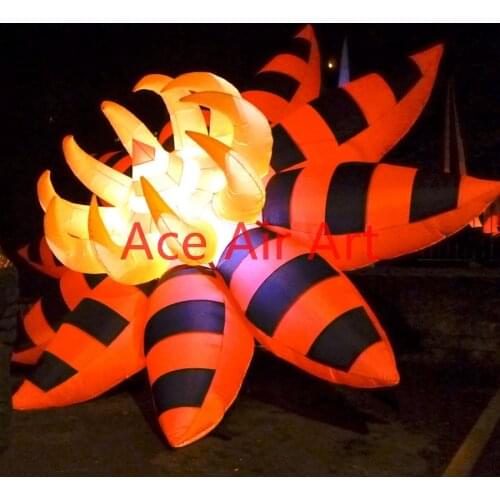 Large hanging inflatable venus fly trap inflatable led flower replica inflatable plant model for wedding/outdoor decoration