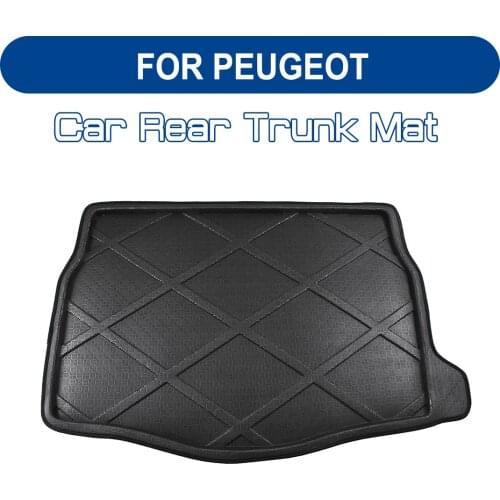 FOR Peugeot 206 207 308 2008 3008 4008 Car Rear Trunk Boot Mat Floor Mats Carpet Anti Mud Cargo Waterproof
