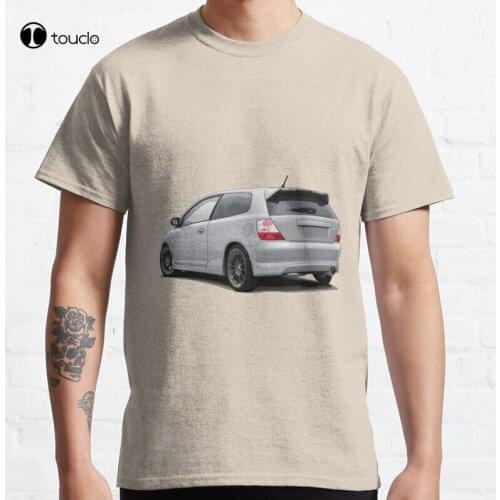 Ep3 Civic Silver Classic Ep3 Ep2 Ep1 Kseries Jdm Tuner Import T-Shirt Cotton Tee Shirt