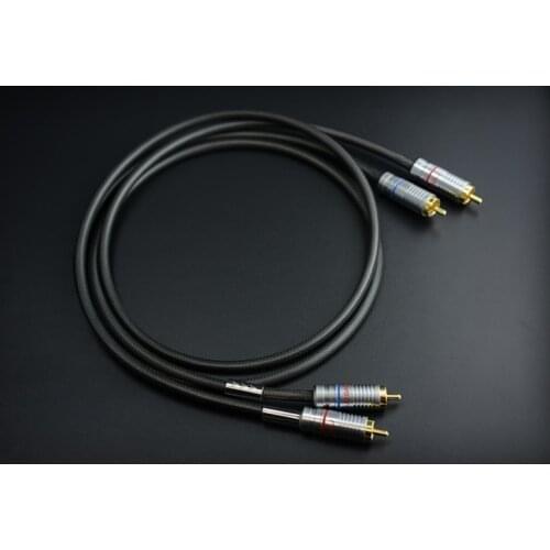 HiFi EXQUiS MPS E-200 6N OFC RCA Analog Signal Interconnect Cable Hi-Fi Audio 2 RCA male to male