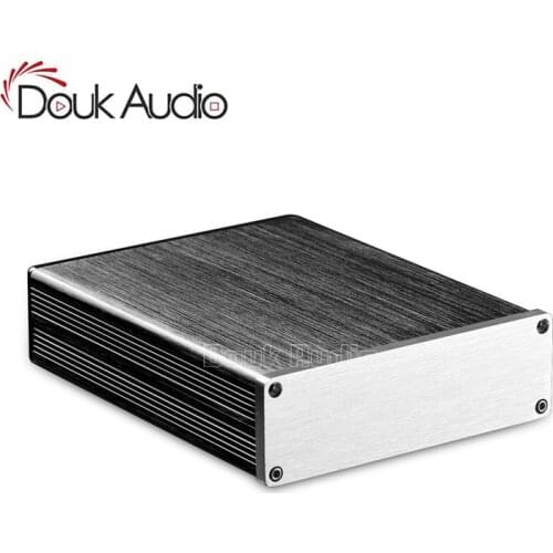 Mini Aluminum Enclosure Digital Amplifier Chassis DIY W132*H42*D169mm