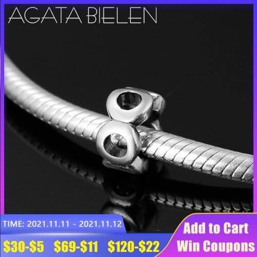 Small chic 925 Sterling Silver DIY hollow out light round Beads Metal Fit Original europeu Charm Bracelet Jewelry making