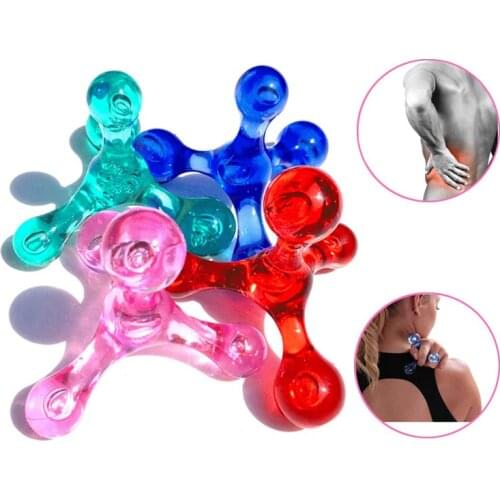 Mini Body Massager Manual Balance Four Balls Portable Travel Massager Trigger Point Arm Back Relaxation Acupressure Health Tools