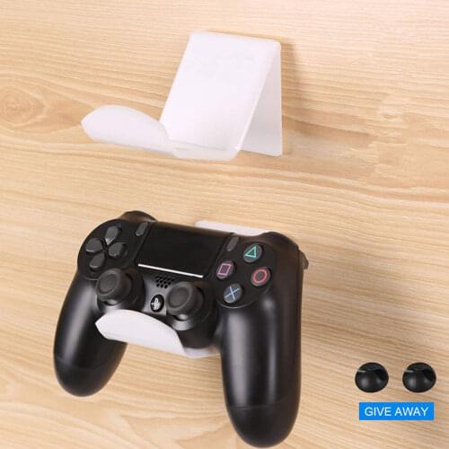 ALLOYSEED 2Pcs Wall Mount Game Controller Holder Video Game Controller Headset Hanging Stand Holder Wall Organizer Display Rack