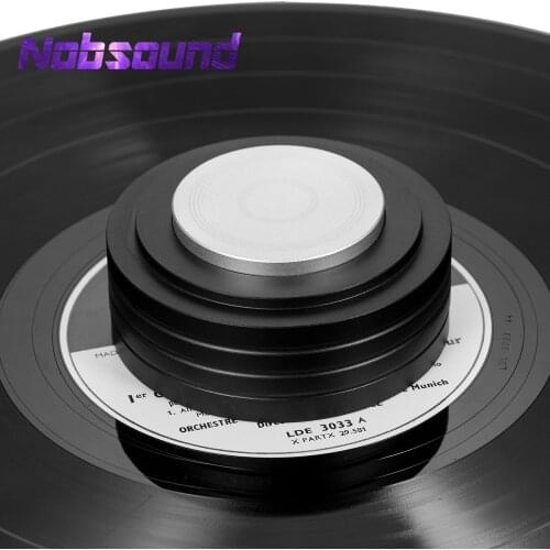 Nobsound Pure Aluminum Alloy Turntable Record Weight / Clamp LP Disc Stabilizer for Home Record Player Vibration Reducer