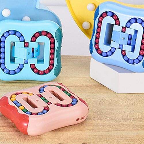 Newest Arrival 3 Colors Kids Rotating Magic Bean Fingertip Toy Creative Stress Relief Childrens Educational Toys for Kids