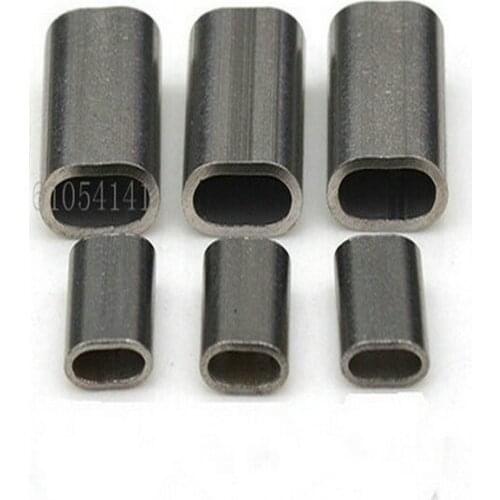 Stainless Steel Wire Rope OVAL Ferrule Sleeves 100PCS 1.5MM Ferrule (For 0.5-1.5MM Wire Rope)