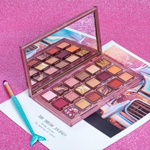 Reverse Rose 18 Color Eye Shadow Matte Pearlescent Streaky Pork Pomegranate Seed Eye Shadow Palette Waterproof Cosmetic TSLM2