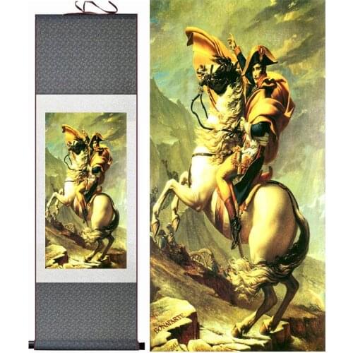 Napoleon portrait painting Home Office Decoration Chinese scroll painting Napoleon art painting Napoleon