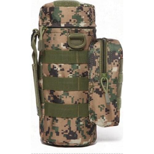 Large capacity outdoor hiking special water bottle bag Oxford cloth buckle can be cross-body travel camping