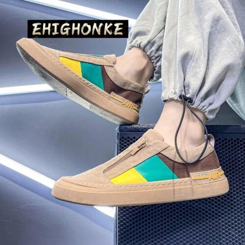 Mens sports shoes driving brand mens shoes classic mens comfortable and breathable loafers handmade non-slip lazy promotion