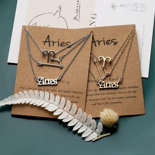 YouYoungDifferent Women's Pendants Zodiac Signs