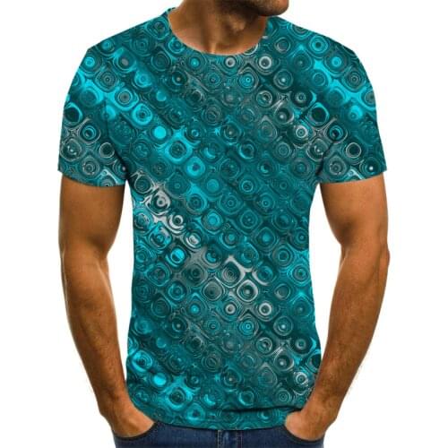 Fun 3D Polka Dot Mens T-Shirts Summer Mens Singlets Trendy Fashion Tops Everyday Casual Short-Sleeved New Streetwear
