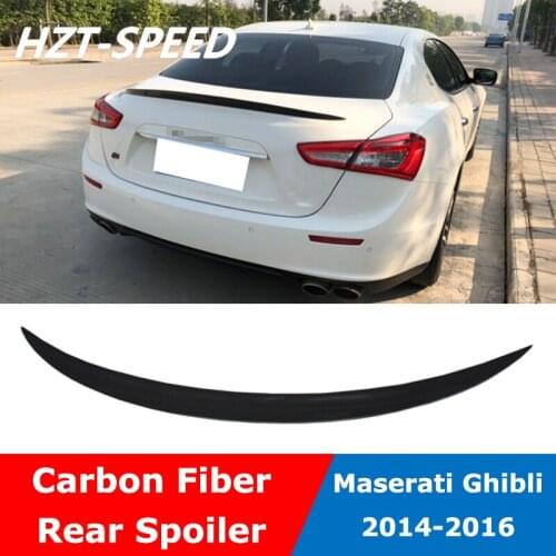 Ghibli Wd Type Carbon Fiber Rear Spoiler Back Trunk Wing For Maserati Ghibli 2014-2016