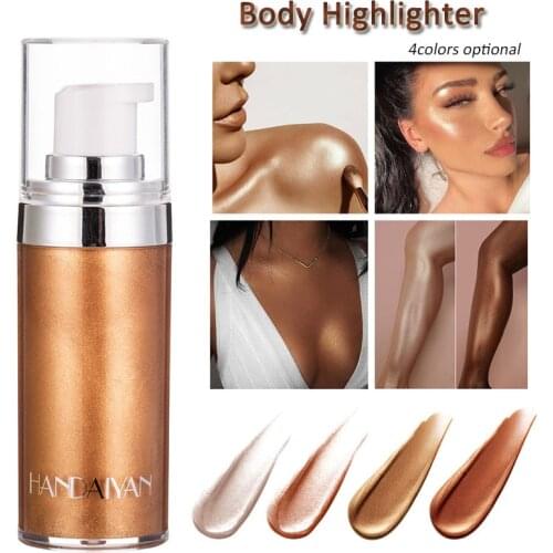 20ml Body Lava Beauty Liquid Foundation Highlighter Shimmer Body Cream Face Body All Skin Brighten Highlights Luminize Makeup