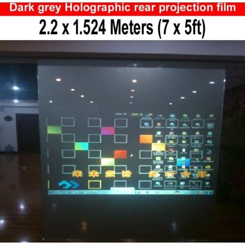 1.524m*2.2m) Free Fast Shipping High Resolution Adhesive Rear Projection Screen Foil Glass Rear Projector Film
