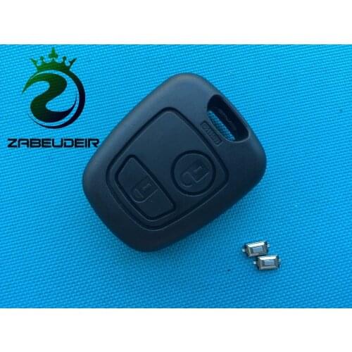 1pcs of New Replacement Case cover For Toyota Aygo 2 Button FOB remote key Shell no logo no blade+2 pcs micro switches