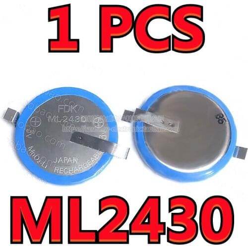 1PCS Original NEW For FDK ML2430 Rechargeable Button Battery 3V 100mAh Can Replace CR2430
