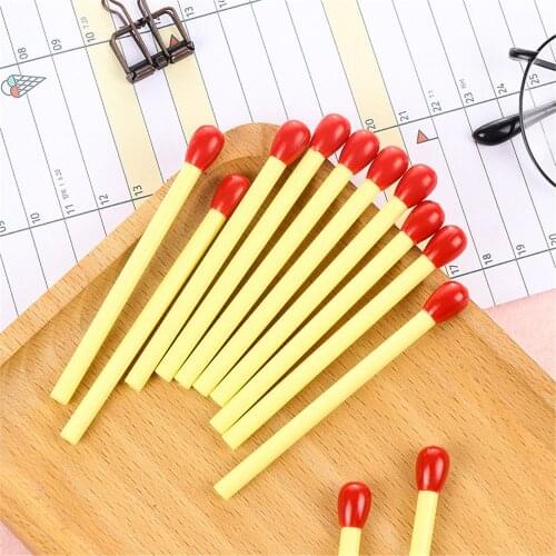 20pcs/box Novelty Mini Match Ballpoint Pen Kawaii Rollerball Pen Cute Signature Pens Office School Stationery Writing Supplies